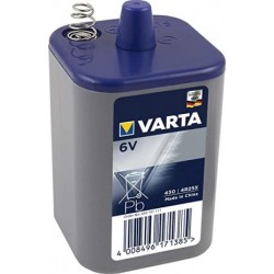 Pile saline VARTA industrielle pour phare et lampe portable de 6V