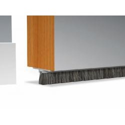 Bas de porte à glisser textile (bourrelet) AXTON, L.100 cm gris